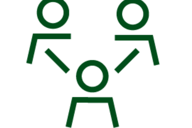 icon of three people with connecting lines