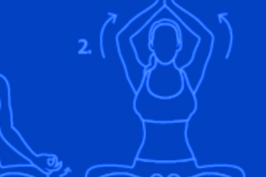 Illustration of yoga pose