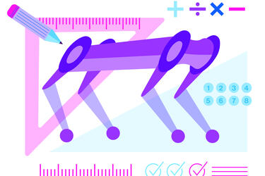 illustration of robot dog