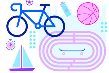 Illustration of sports activities